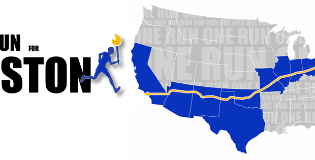 non stop running relay for The One Fund Boston