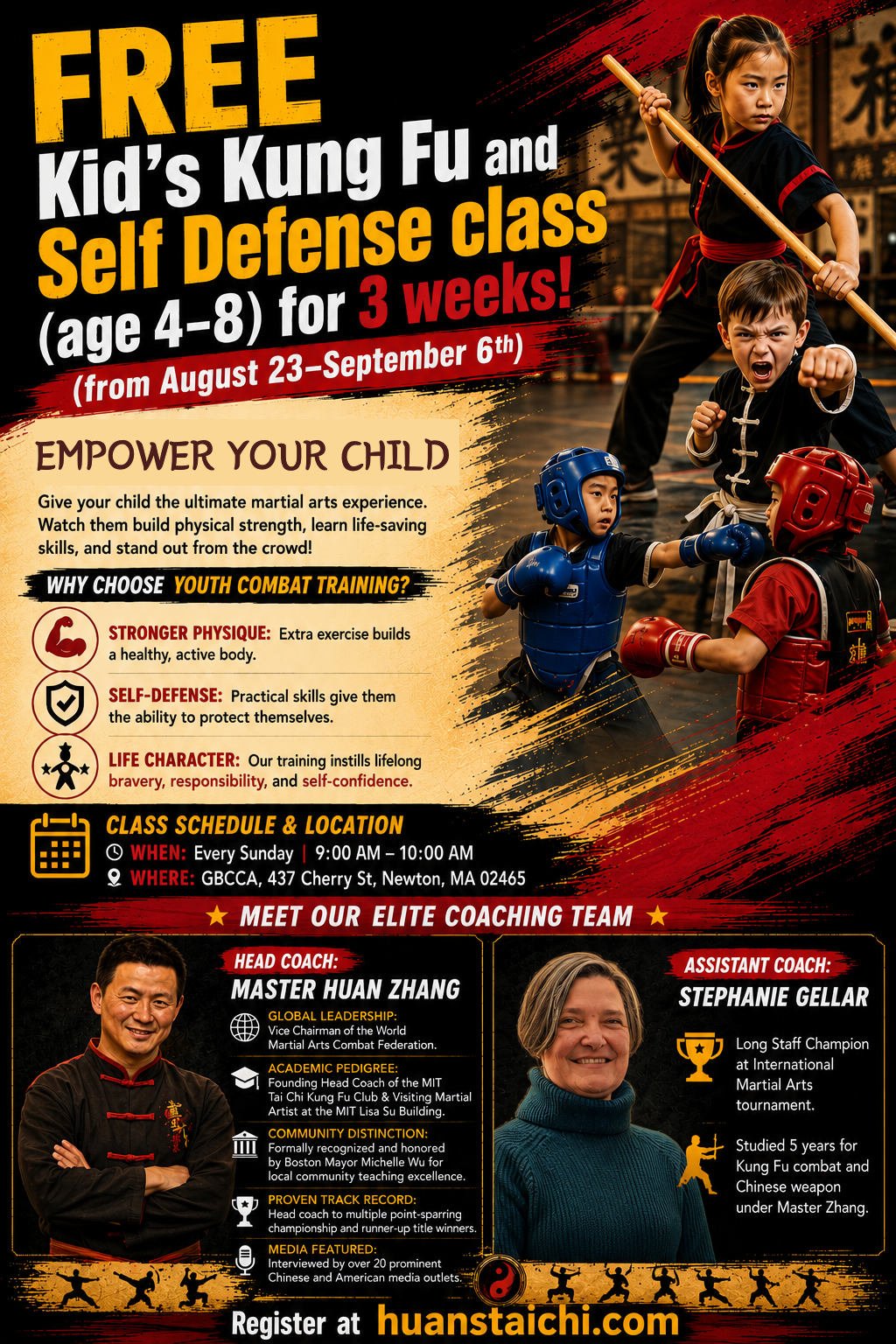 Free 3-Week Kids Kung Fu Class (Ages 4-8)