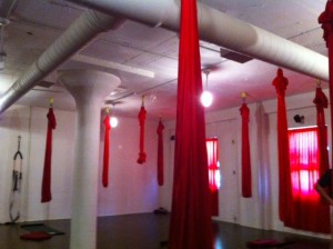 hanging yoga, anti-gravity yoga in Boston, aerial yoga Boston