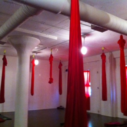 hanging yoga, anti-gravity yoga in Boston, aerial yoga Boston