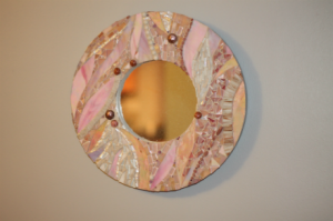 glass mosaic mirrors, custom mosaics, mosaics by ariel, needham