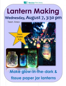 Newton Free Library, Lantern making event