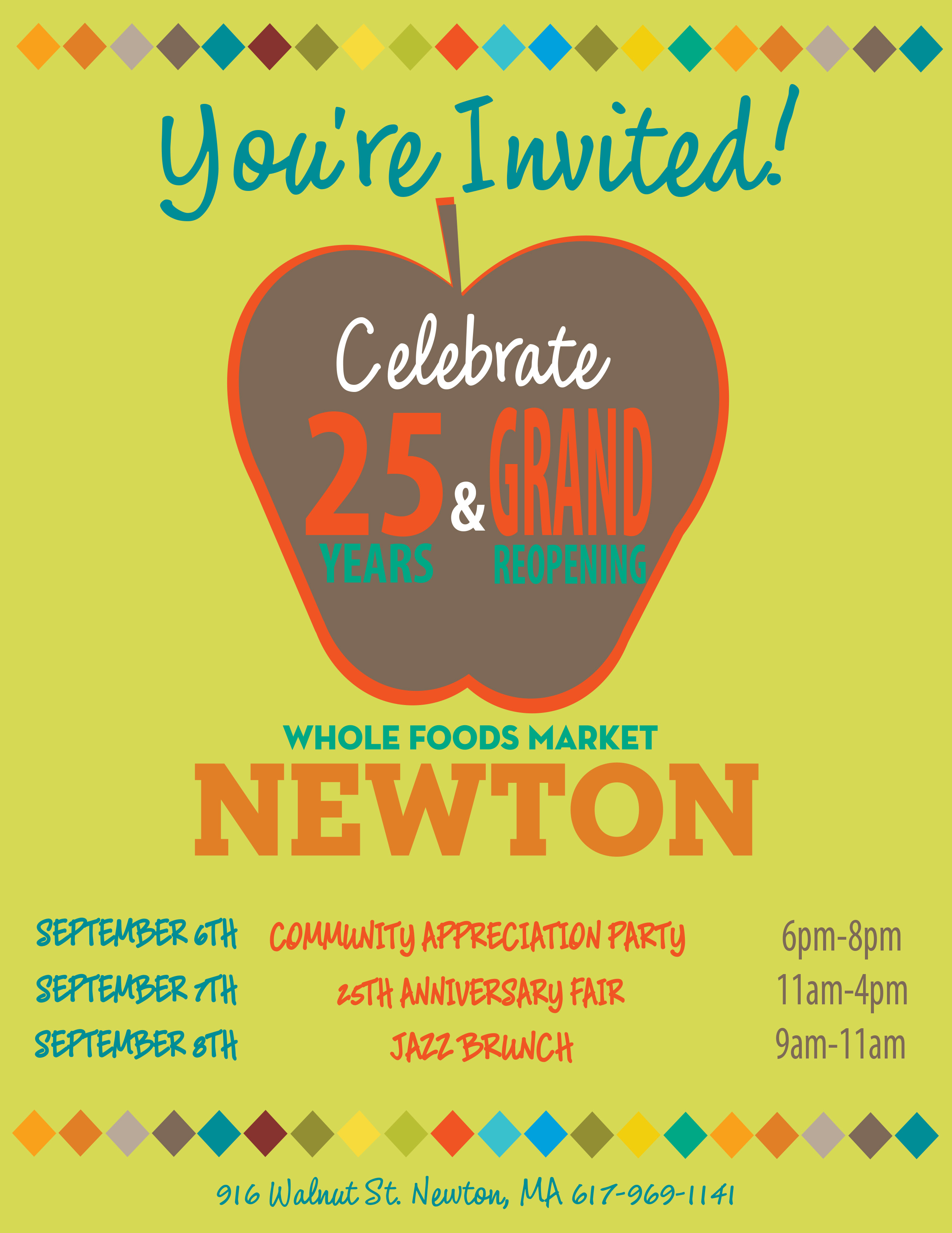 Whole Foods Newton 25th Celebration