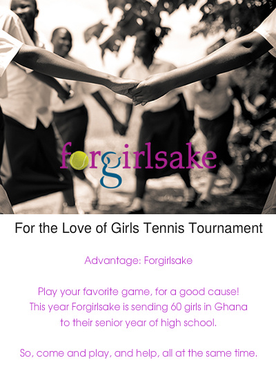 Forgirlsake Women's Doubles Tennis Fundraiser