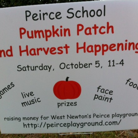 Peirce Elementary School Playground Pumpkin Patch Fundraiser