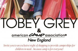Shop at Tobey Grey Event for Summer Camp Scholarships