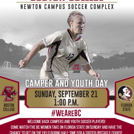 Boston College women's soccer big game against Florida State