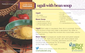 Ugali With Bean Soup
