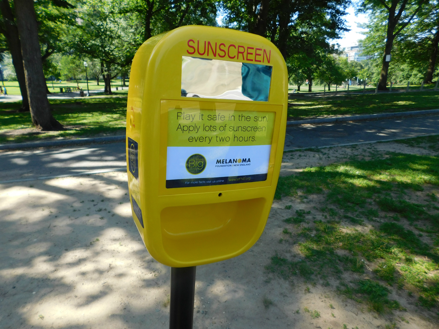 FREE Sunscreen for Boston's Public Parks