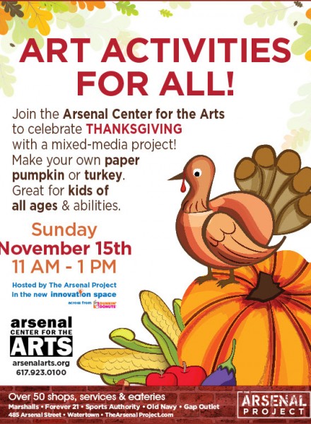 Thanksgiving Art Activity at Arsenal Arts