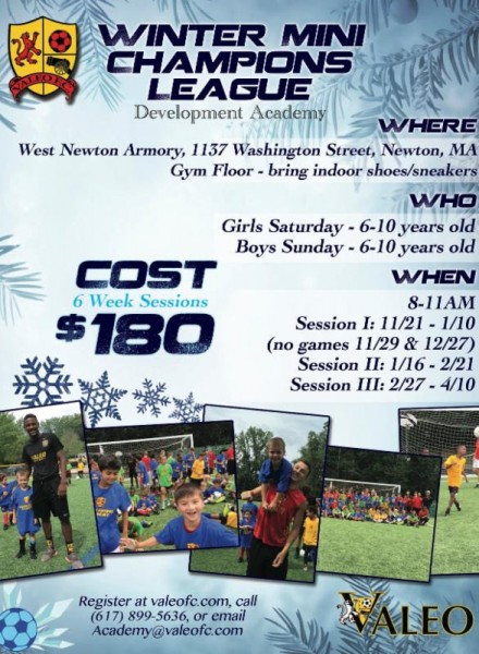 Valeo FC Winter Soccer Training