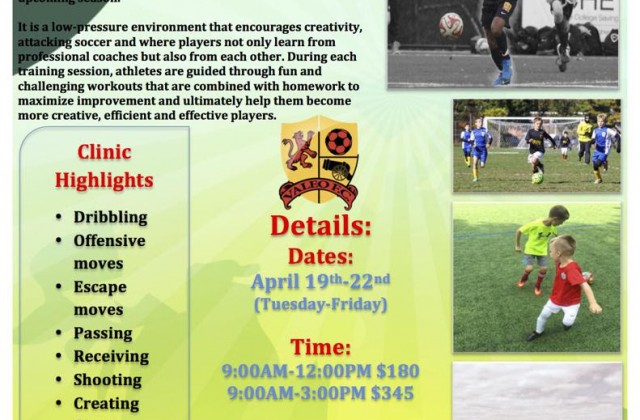 Valeo April Vacation Soccer Clinic