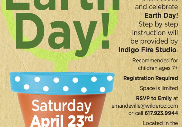 WatertownMA: Free Earth Day event for kids tomorrow at Arsenal Center for the Arts 1-3pm.