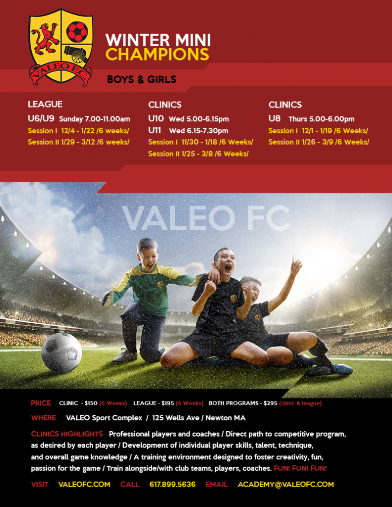 Valeo FC Winter Mini Champions NOW AVAILABLE!