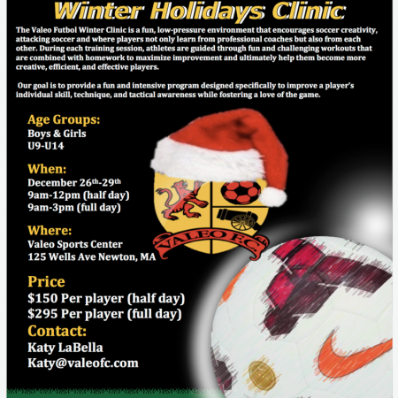 Valeo FC Winter Holiday Clinic