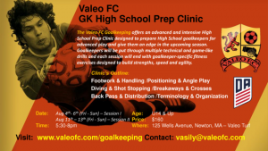 Elite GK High School Prep Clinic - Valeo Futbol Academy