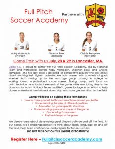 Opportunity for Girls to Train with National Soccer Team Players