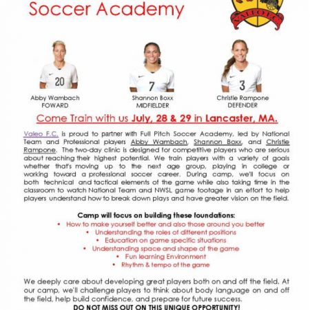 Opportunity for Girls to Train with National Soccer Team Players