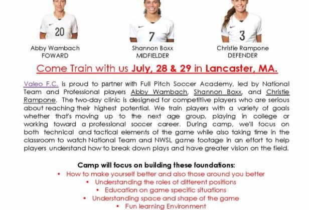 Opportunity for Girls to Train with National Soccer Team Players