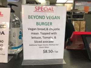 AK's vegan burger